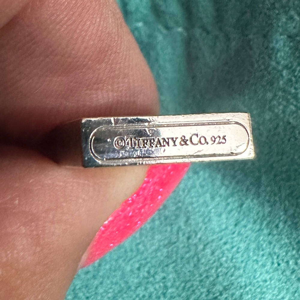 Tiffany & Co. Silver Rectangular Charm - image 2